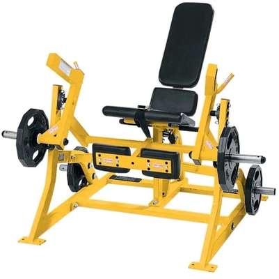 Cargador medio Extensión de pierna aislada de curvas laterales Pesas ajustables para entrenamiento de fuerza