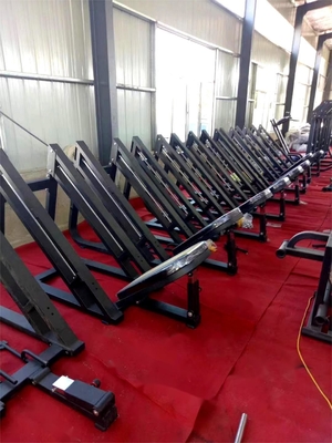 Máquina de sentadillas con carga de placa para entrenamiento muscular de piernas Equipo de fuerza física