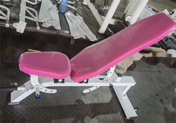 Equipo de entrenamiento de peso de cable en interiores con banco de gimnasio de metal súper ajustable plegable