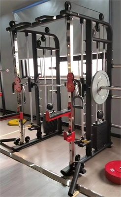 TIG Soldadura de gimnasio multifunción Cables máquina Smith en tubo rectangular de acero Q235