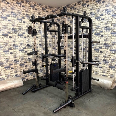 TIG Soldadura de gimnasio multifunción Cables máquina Smith en tubo rectangular de acero Q235