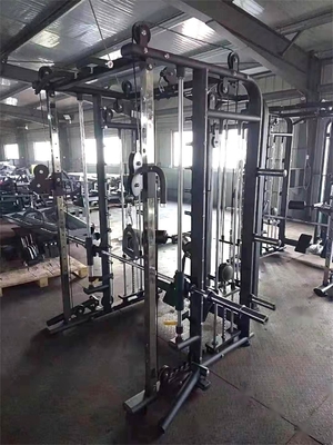 TIG Soldadura de gimnasio multifunción Cables máquina Smith en tubo rectangular de acero Q235
