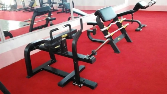 Acero sentado en la pantorrilla de elevación de la placa cargada de la aptitud física de la fuerza de la máquina de entrenamiento de carga media