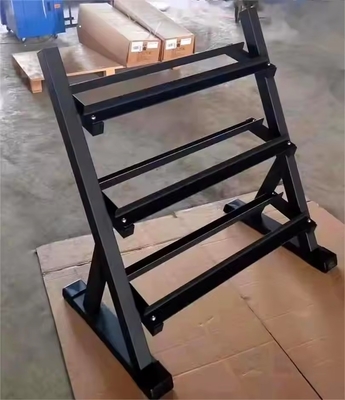Conjunto de bastidores de mancuernas para equipos de acondicionamiento físico comerciales en el entrenamiento de fuerza en el salón