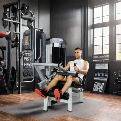 Máquina comercial de extensión de piernas y curl con selección de carga de pin 80 kg de peso