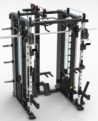 Máquina Multi Smith para entrenamiento de fuerza Equipo de gimnasio comercial 3D Power Rack