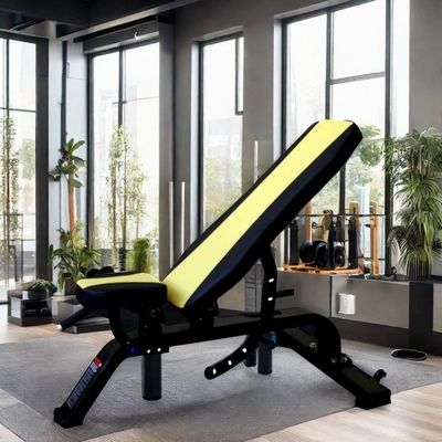 Equipo de gimnasio de interior Prensa comercial ajustable de peso con material metálico