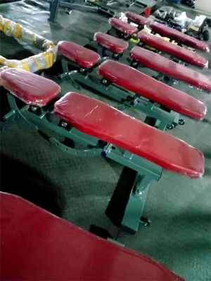 Equipo de gimnasio de interior Prensa comercial ajustable de peso con material metálico
