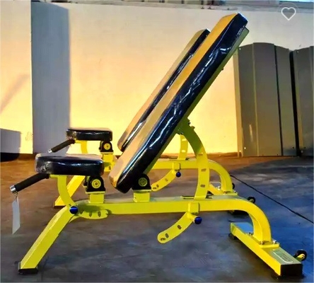 Equipo de gimnasio de interior Prensa comercial ajustable de peso con material metálico