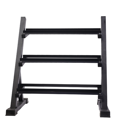 Estante de mancuernas unisex de tres capas para entrenamiento de fuerza en centros de fitness de sala de estar