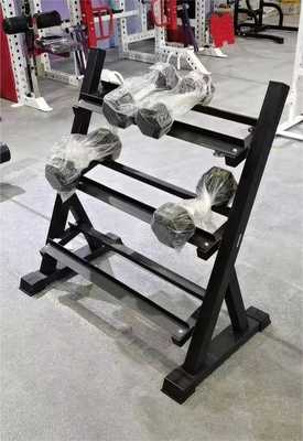 Estante de mancuernas unisex de tres capas para entrenamiento de fuerza en centros de fitness de sala de estar