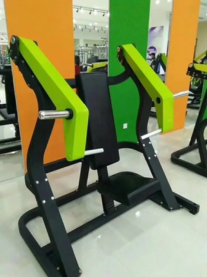 Placa de acero cargada Prensa de pecho inclinada sentada para la función de ejercicio de entrenamiento de fuerza