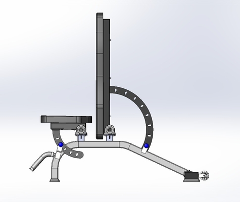 Cargador medio Equipo de gimnasio comercial Banco de peso Banco súper ajustable 1500*600*800mm