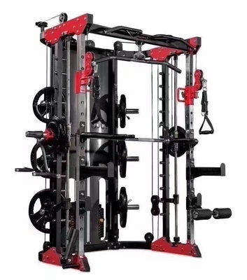 Reposadero de máquinas Smith multifuncional para entrenamiento de fuerza Grande y personalizable