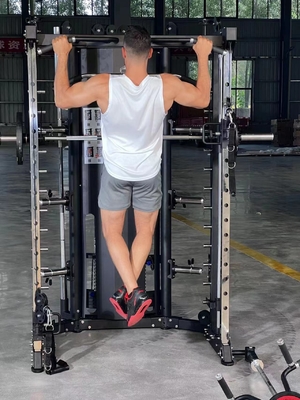 Reposadero de máquinas Smith multifuncional para entrenamiento de fuerza Grande y personalizable
