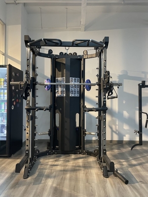 Reposadero de máquinas Smith multifuncional para entrenamiento de fuerza Grande y personalizable