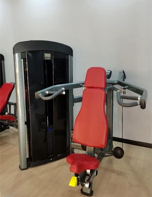 Equipo de fuerza de gimnasio Pin cargado sentado máquina de presión de hombro con tubo de acero Q235