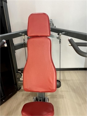 Equipo de fuerza de gimnasio Pin cargado sentado máquina de presión de hombro con tubo de acero Q235
