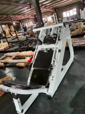 Ejercicio físico Placa del cuerpo Cargado 45 grados Pierna Presión Hack Deslizamiento Glutes de la ternera Hack Cuclillas