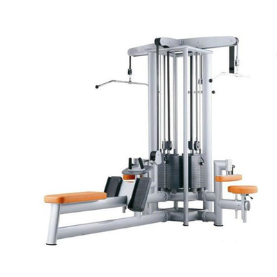 Equipo de gimnasio comercial de polea ajustable de 4 estaciones de entrenamiento de fuerza de cable cruzado