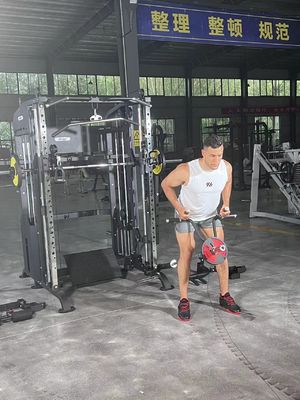 Máquina de gimnasio con bastidor de energía para ejercicios multifunción para equipos de acondicionamiento físico de carga media