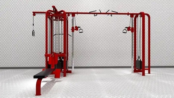 Máquina de cable de entrenamiento de fuerza gimnasio Máquina de gimnasio de varias estaciones con polea ajustable