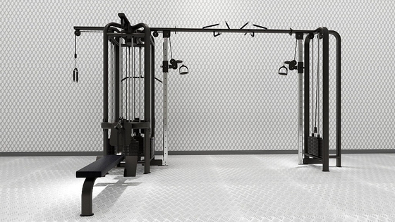 Máquina de cable de entrenamiento de fuerza gimnasio Máquina de gimnasio de varias estaciones con polea ajustable