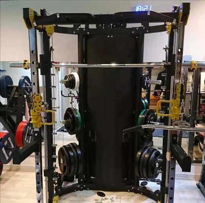 Shandong Gimnasio Comercial Equipo de ejercicios Multi Smith máquina hecha de tubo de acero Q235