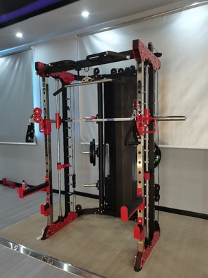 Shandong Gimnasio Comercial Equipo de ejercicios Multi Smith máquina hecha de tubo de acero Q235