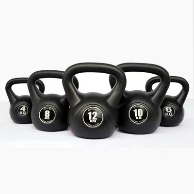 Kettlebell portátil para el entrenamiento con pesas libres Cuerpo de ejercicios de acondicionamiento físico recubierto de goma