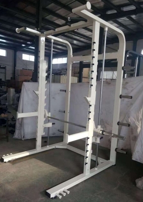 Rectangular tubo de acero Q235 Multifunción Fitness squat rack para el entrenamiento de fuerza