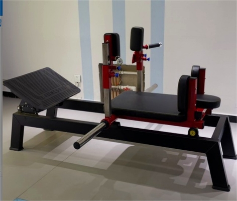 Placa de entrenamiento de gimnasio cargada con propulsor de cadera Máquina comercial con fuerza multifunción