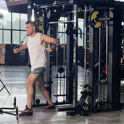 Centro de gimnasia Logotipo personalizado disponible en la máquina de Smith Cable de entrenamiento
