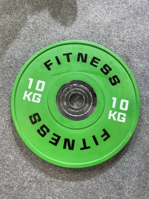 Placa de peso de parachoques de acero recubierto de caucho para equipos de gimnasio profesionales de venta 2,5kg-25kg