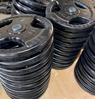 Elección de los entrenadores personales Placas de peso recubiertas de hierro fundido y caucho para pisos de gimnasio en casa