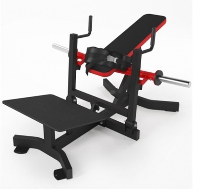Máquina de empuje de cadera de barra con disco cargado de glúteos Una necesidad para el entrenamiento de fuerza