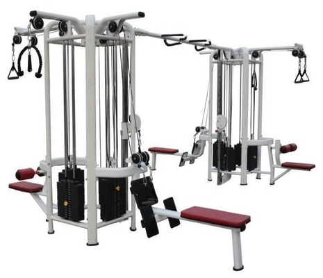 8 Estaciones Entrenador funcional Equipo de gimnasio para unisexo Color de marco seleccionable opcional