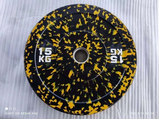 15lb 30lb 45lb gimnasio de goma de placas de pesas para el logotipo personalizado entrenamiento de peso libre