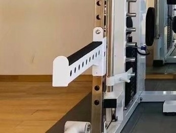 Logotipo personalizado disponible en la barra de seguridad de brazo largo para el bastidor de sentadillas de equipo de gimnasio comercial