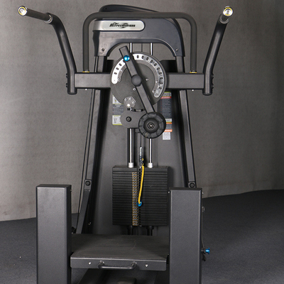 Entrenador muscular profesional de gimnasio con selección de carga de pines