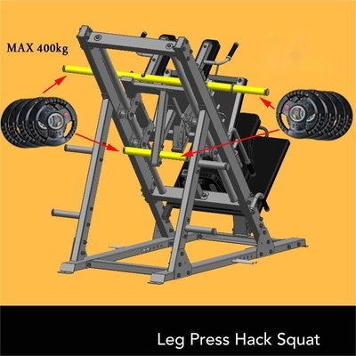 Medium Loader 2 en 1 Hack Squat y Leg Press Machine para el entrenamiento de fuerza comercial