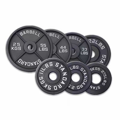 Placas de peso de hierro fundido profesionales para entrenamiento de fuerza Equipo de gimnasio en casa unisex