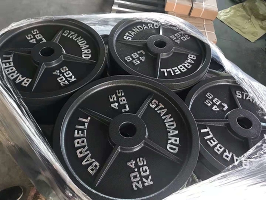 Placas de peso de hierro fundido profesionales para entrenamiento de fuerza Equipo de gimnasio en casa unisex