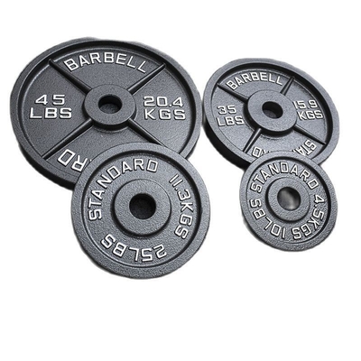 Placas de peso de hierro fundido profesionales para entrenamiento de fuerza Equipo de gimnasio en casa unisex