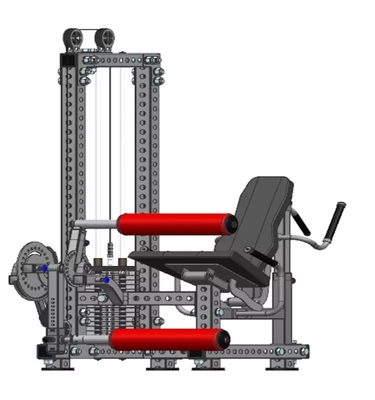 Cuadros de doble función que ahorran espacio Entrenamiento de pantorrilla para gimnasio Entrenamiento en 1600 * 1300 * 1800mm