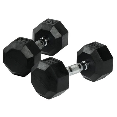 2.5 kg de goma negra hex conjunto de mancuernas La herramienta definitiva para los entusiastas de la aptitud general