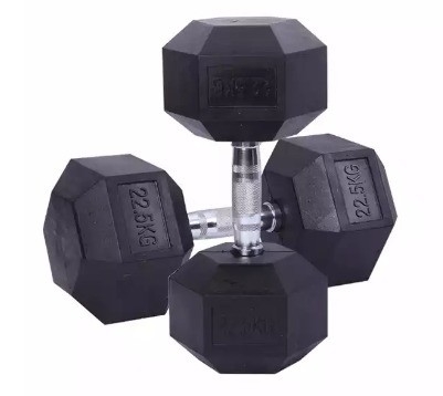 2.5 kg de goma negra hex conjunto de mancuernas La herramienta definitiva para los entusiastas de la aptitud general