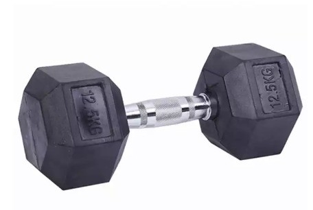 2.5 kg de goma negra hex conjunto de mancuernas La herramienta definitiva para los entusiastas de la aptitud general