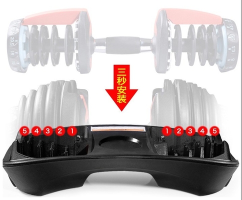 Equipo de gimnasio de entrenamiento de fuerza Logotipo personalizado disponible Bloque de mancuerna ajustable