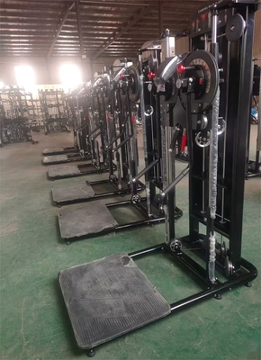 Equipo de gimnasio comercial de acero Máquinas cargadas de alfil Elevación de hombro Elevación lateral de pie 2150*1430*1580